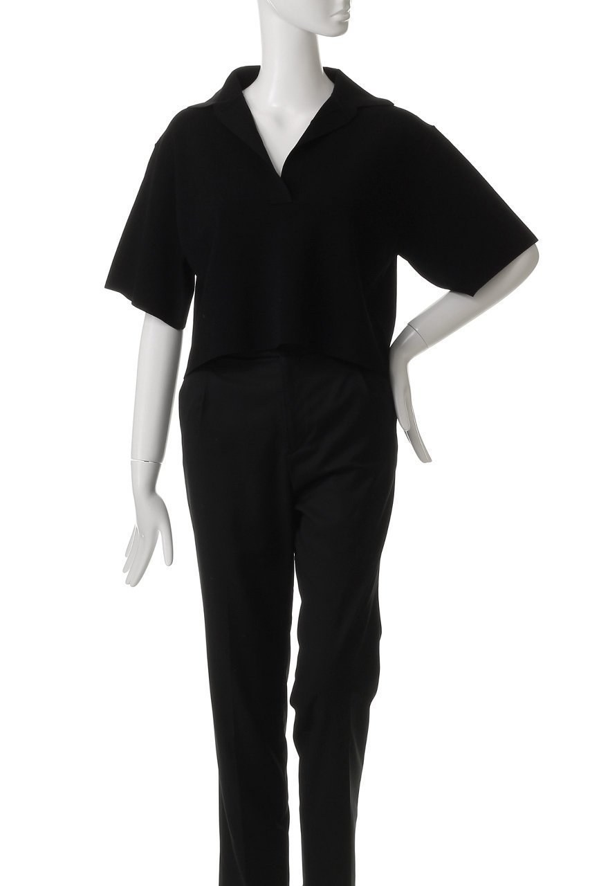 【セアン/SCEARN】のMAT SYNTHETIC ニット 人気、トレンドファッション・服の通販 founy(ファニー) 　ファッション　Fashion　レディースファッション　Fashion for Women　トップス・カットソー　Cut & Sew Tops　ニット　Knit Tops & Sweaters　カジュアルプルオーバー・ニットトップス　Pullovers & Knit Tops / Casual Pullovers　コンパクト　Compact, Small Size　フォルム　Silhouette, Form　半袖　Short Sleeve, Half Sleeve　other-2|ID: prp329100004483018 ipo3291000000032929826