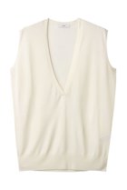 【セアン/SCEARN】のSILK ORGANDIE ディープVベックベスト 人気、トレンドファッション・服の通販 founy(ファニー) ファッション Fashion レディースファッション Fashion for Women トップス・カットソー Cut & Sew Tops ニット Knit Tops & Sweaters ベスト&ジレ / 重ね着スタイル Vests & Gilets カジュアルプルオーバー・ニットトップス Pullovers & Knit Tops / Casual Pullovers インナー Innerwear オーガンジー Organza Fabric シアー Sheer, See-Through シルク Silk, 100% Silk デコルテ Décolleté, Neckline ノースリーブ Sleeveless, No-Sleeve ベスト Vest, Waistcoat ボトム Bottoms, Lower Wear 夏 Summer thumbnail ECRU|ID: prp329100004483019 ipo3291000000035962075