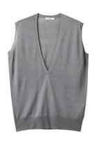 【セアン/SCEARN】のSILK ORGANDIE ディープVベックベスト 人気、トレンドファッション・服の通販 founy(ファニー) ファッション Fashion レディースファッション Fashion for Women トップス・カットソー Cut & Sew Tops ニット Knit Tops & Sweaters ベスト&ジレ / 重ね着スタイル Vests & Gilets カジュアルプルオーバー・ニットトップス Pullovers & Knit Tops / Casual Pullovers インナー Innerwear オーガンジー Organza Fabric シアー Sheer, See-Through シルク Silk, 100% Silk デコルテ Décolleté, Neckline ノースリーブ Sleeveless, No-Sleeve ベスト Vest, Waistcoat ボトム Bottoms, Lower Wear 夏 Summer thumbnail GRAY|ID: prp329100004483019 ipo3291000000035962076