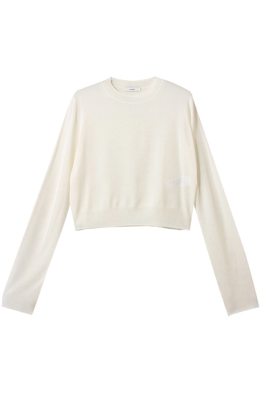 【セアン/SCEARN】のSILK ORGANDIE ニット 人気、トレンドファッション・服の通販 founy(ファニー) 　ファッション　Fashion　レディースファッション　Fashion for Women　トップス・カットソー　Cut & Sew Tops　ニット　Knit Tops & Sweaters　カジュアルプルオーバー・ニットトップス　Pullovers & Knit Tops / Casual Pullovers　おすすめ　Recommended / Our Picks　キャミ　Camisole, Cami Top　コンパクト　Compact, Small Size　シアー　Sheer, See-Through　タンク　Tank Top, Sleeveless Top　バランス　Balance, Style Balance　ボトム　Bottoms, Lower Wear　エレガント 上品　Elegant　夏　Summer　 other-1|ID: prp329100004483020 ipo3291000000032929954