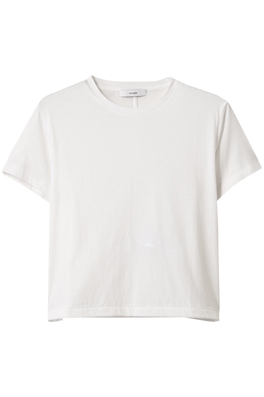 【セアン/SCEARN】のCOTTON JERSEY Tシャツ インテリア・キッズ・メンズ・レディースファッション・服の通販 founy(ファニー) ファッション Fashion レディースファッション Fashion for Women トップス・カットソー Cut & Sew Tops ニット Knit Tops & Sweaters シャツ・ブラウス・オフィスカジュアル Elegant Blouses & Button-Ups ロングTシャツ・Tシャツ Longline T-Shirts & Tees カジュアルプルオーバー・ニットトップス Pullovers & Knit Tops / Casual Pullovers コンパクト Compact, Small Size シンプル Simple, Minimal バランス Balance, Style Balance ボトム Bottoms, Lower Wear WHITE|ID: prp329100004483021 ipo3291000000032854643