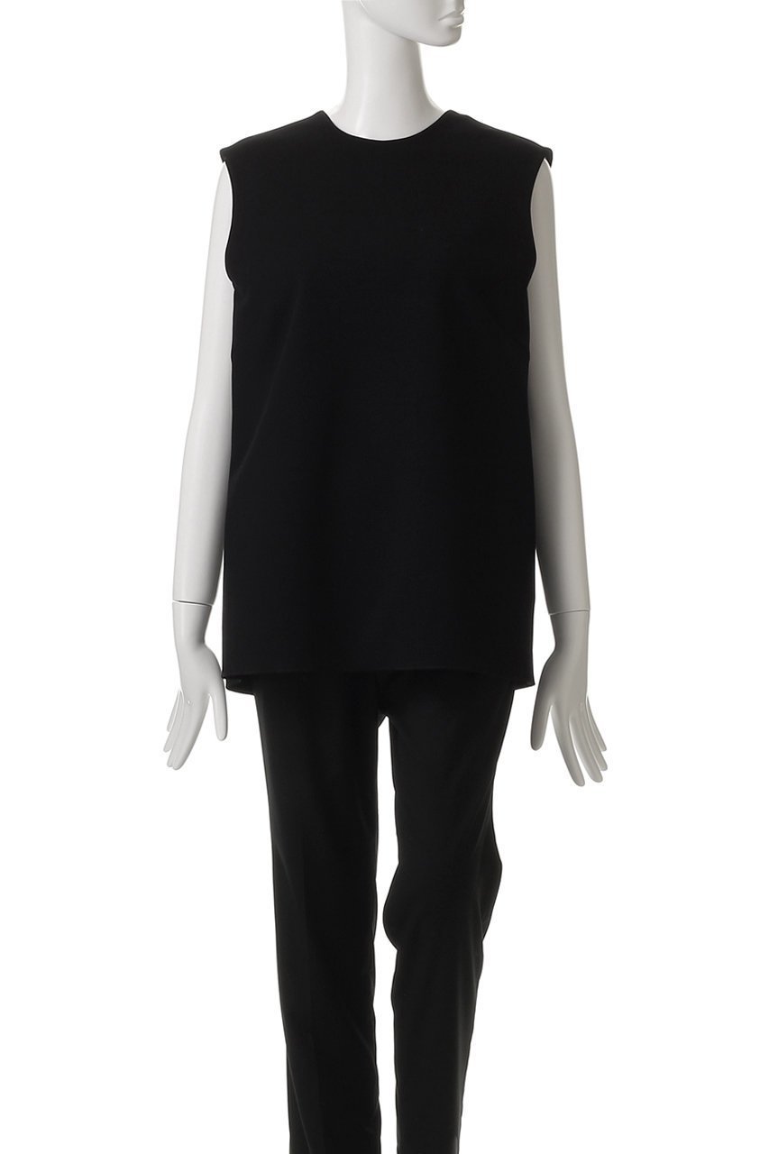 【セアン/SCEARN】のCRAPE JERSEY ブラウス 人気、トレンドファッション・服の通販 founy(ファニー) ファッション Fashion レディースファッション Fashion for Women トップス・カットソー Cut & Sew Tops キャミソール&ノースリーブ Camisoles & Sleeveless Tops シャツ・ブラウス・オフィスカジュアル Elegant Blouses & Button-Ups シンプル Simple, Minimal ジャケット Jacket, Outerwear ノースリーブ Sleeveless, No-Sleeve フォルム Silhouette, Form フロント Front, Front Design エレガント 上品 Elegant other-2|ID: prp329100004483024 ipo3291000000032840741