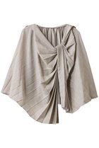 【セアン/SCEARN】のTEXTURED TWILL ブラウス/ケープ LIGHT GRAY|ID:prp329100004483025