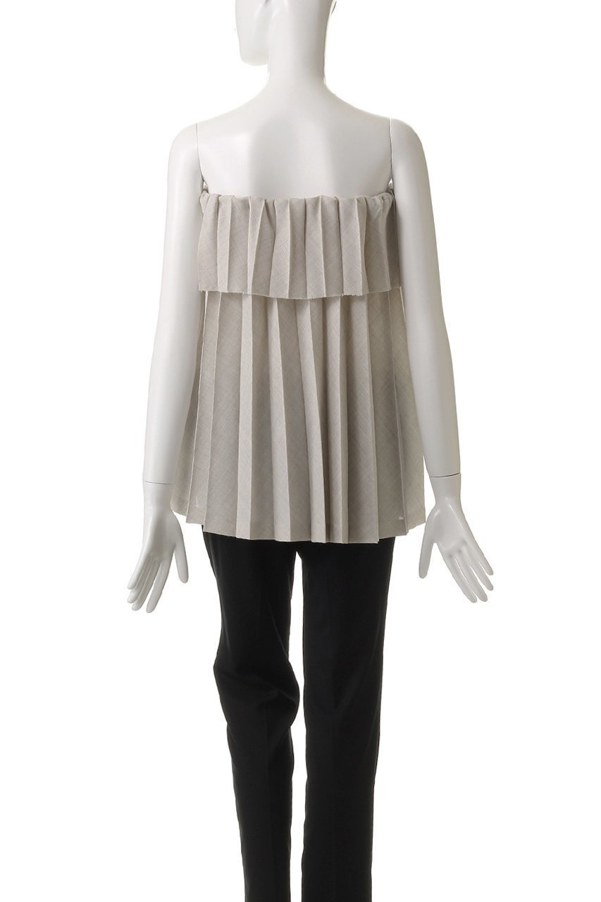 【セアン/SCEARN】のTEXTURED TWILL ノースリーブブラウス 人気、トレンドファッション・服の通販 founy(ファニー) ファッション Fashion レディースファッション Fashion for Women トップス・カットソー Cut & Sew Tops キャミソール&ノースリーブ Camisoles & Sleeveless Tops シャツ・ブラウス・オフィスカジュアル Elegant Blouses & Button-Ups コンパクト Compact, Small Size ノースリーブ Sleeveless, No-Sleeve フリル Frill, Ruffle プリーツ Pleats, Pleated other-4|ID: prp329100004483026 ipo3291000000032838447