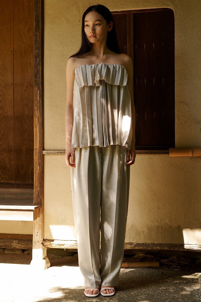 【セアン/SCEARN】のTEXTURED TWILL ノースリーブブラウス 人気、トレンドファッション・服の通販 founy(ファニー) ファッション Fashion レディースファッション Fashion for Women トップス・カットソー Cut & Sew Tops キャミソール&ノースリーブ Camisoles & Sleeveless Tops シャツ・ブラウス・オフィスカジュアル Elegant Blouses & Button-Ups コンパクト Compact, Small Size ノースリーブ Sleeveless, No-Sleeve フリル Frill, Ruffle プリーツ Pleats, Pleated other-6|ID: prp329100004483026 ipo3291000000032838458