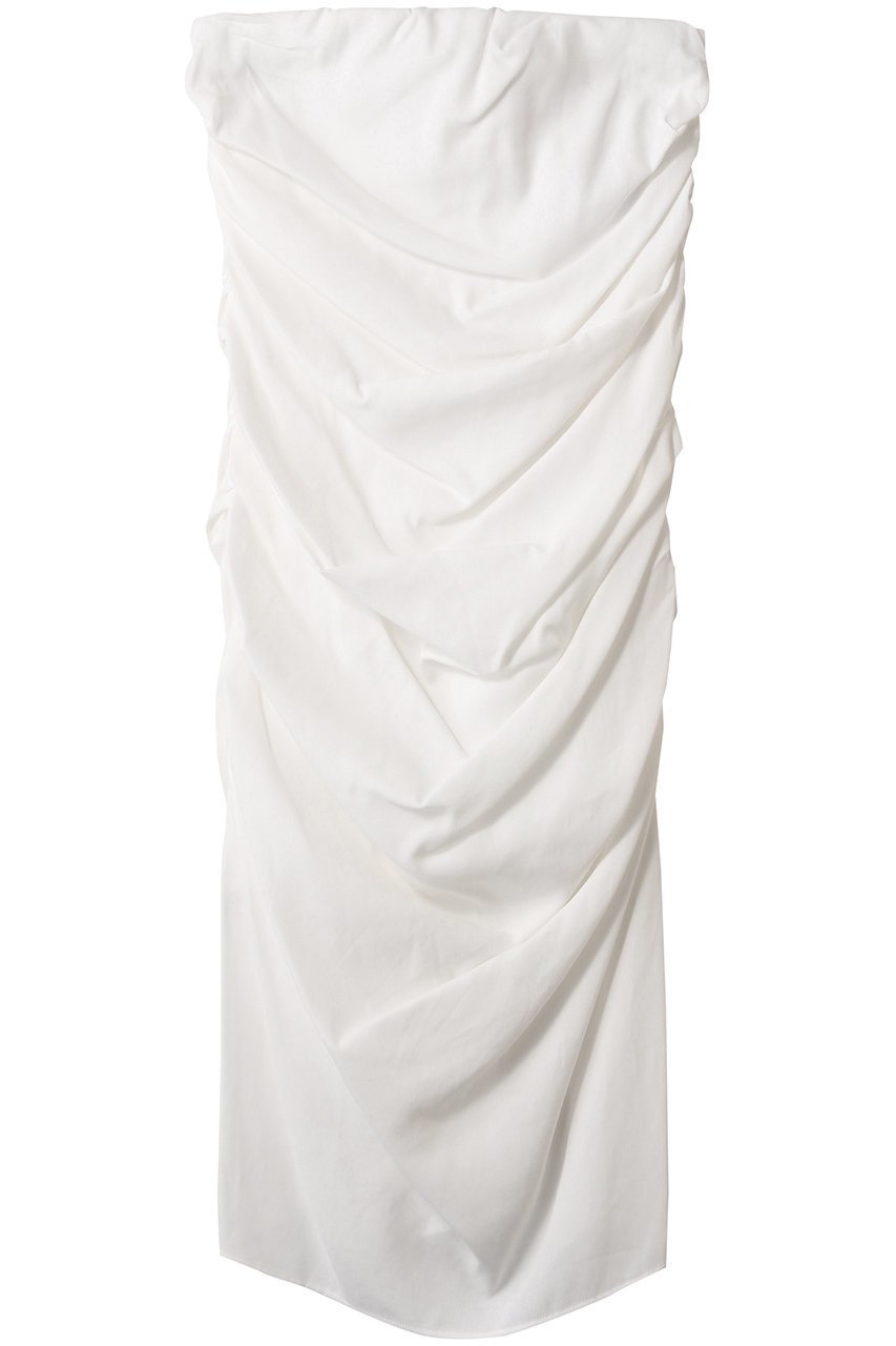 【セアン/SCEARN】のGASSED VOILE COTTON チューブトップブラウス インテリア・キッズ・メンズ・レディースファッション・服の通販 founy(ファニー) 　ファッション　Fashion　レディースファッション　Fashion for Women　トップス・カットソー　Cut & Sew Tops　キャミソール&ノースリーブ　Camisoles & Sleeveless Tops　シャツ・ブラウス・オフィスカジュアル　Elegant Blouses & Button-Ups　シアー　Sheer, See-Through　シャーリング　Shirring, Ruched　チューブ　Tube, Tube Top　ノースリーブ　Sleeveless, No-Sleeve　WHITE|ID: prp329100004483027 ipo3291000000032838482
