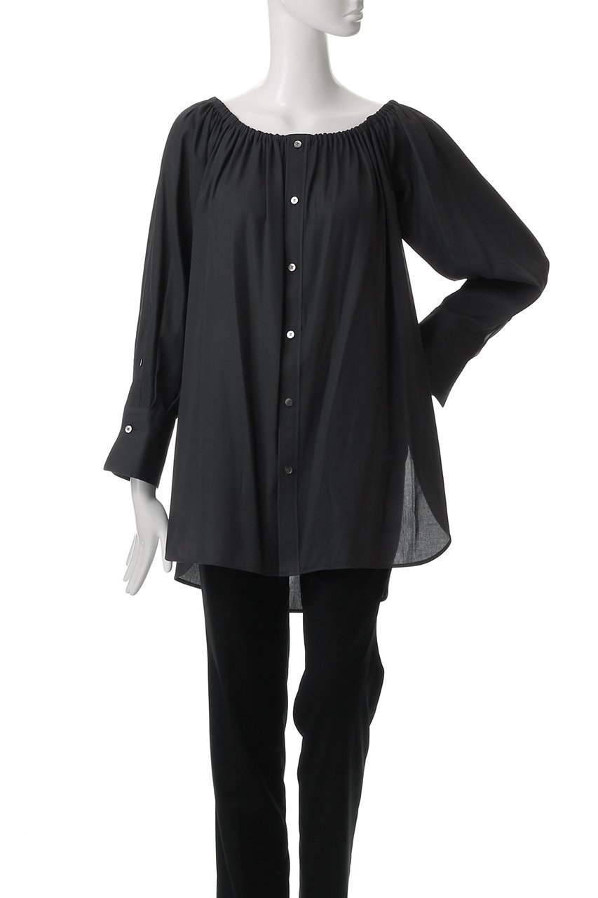 【セアン/SCEARN】のGASSED VOILE COTTON 2WAYブラウス 人気、トレンドファッション・服の通販 founy(ファニー) 　ファッション　Fashion　レディースファッション　Fashion for Women　トップス・カットソー　Cut & Sew Tops　シャツ・ブラウス・オフィスカジュアル　Elegant Blouses & Button-Ups　ギャザー　Gathered, Ruffled　スリーブ　Sleeve, Long Sleeve / Short Sleeve　ロング　Long, Long-Length　エレガント 上品　Elegant　other-2|ID: prp329100004483028 ipo3291000000032838534