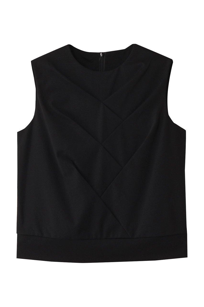 【エステータ/esteta】のファインダブルジャージータックデザインカットソー インテリア・キッズ・メンズ・レディースファッション・服の通販 founy(ファニー) 　ファッション　Fashion　レディースファッション　Fashion for Women　トップス・カットソー　Cut & Sew Tops　シャツ・ブラウス・オフィスカジュアル　Elegant Blouses & Button-Ups　ロングTシャツ・Tシャツ　Longline T-Shirts & Tees　カットソー・ベーシックTシャツ　Cut-and-Sewn Tops / Stretch Tees & Basics　ショート　Short, Short Length　スリーブ　Sleeve, Long Sleeve / Short Sleeve　ボトム　Bottoms, Lower Wear　ブラック|ID: prp329100004483030 ipo3291000000032854720