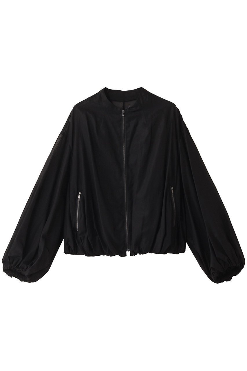 【エステータ/esteta】のコットンオーガンジーブルゾン インテリア・キッズ・メンズ・レディースファッション・服の通販 founy(ファニー) 　ファッション　Fashion　レディースファッション　Fashion for Women　アウター　Coat / Outerwear Collection　レディースジャケット・軽アウター　Jackets　ブルゾンジャケット・スポーティアウター　Blouson Jackets　ギャザー　Gathered, Ruffled　ジャケット　Jacket, Outerwear　ブルゾン　Blouson, Bomber Jacket　夏　Summer　春　Spring　S/S・春夏　SS, Spring/Summer, Warm Season　ブラック|ID: prp329100004483032 ipo3291000000032952861
