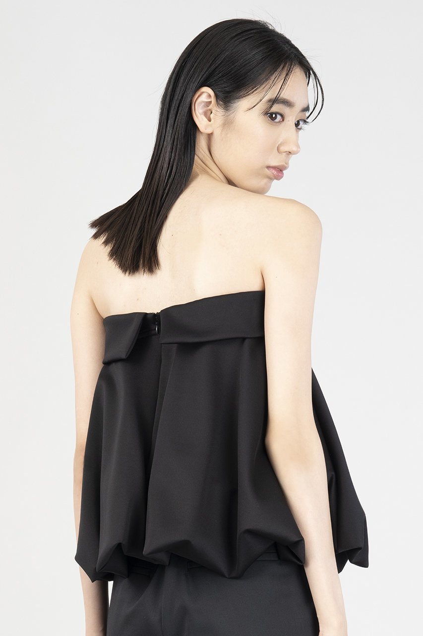 【エステータ/esteta】のスキューババルーンヘムビスチェ 人気、トレンドファッション・服の通販 founy(ファニー) 　ファッション　Fashion　レディースファッション　Fashion for Women　トップス・カットソー　Cut & Sew Tops　キャミソール&ノースリーブ　Camisoles & Sleeveless Tops　シャツ・ブラウス・オフィスカジュアル　Elegant Blouses & Button-Ups　ビスチェ　Bustiers & Corset Tops / Layered Bustier Style　おすすめ　Recommended / Our Picks　ノースリーブ　Sleeveless, No-Sleeve　ビスチェ　Bustier, Corset Top　フォルム　Silhouette, Form　再入荷　Restock / Back in Stock　other-6|ID: prp329100004483033 ipo3291000000035052139