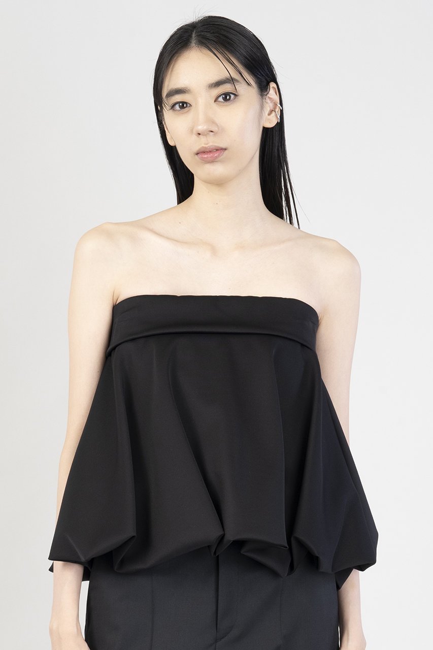 【エステータ/esteta】のスキューババルーンヘムビスチェ 人気、トレンドファッション・服の通販 founy(ファニー) 　ファッション　Fashion　レディースファッション　Fashion for Women　トップス・カットソー　Cut & Sew Tops　キャミソール&ノースリーブ　Camisoles & Sleeveless Tops　シャツ・ブラウス・オフィスカジュアル　Elegant Blouses & Button-Ups　ビスチェ　Bustiers & Corset Tops / Layered Bustier Style　おすすめ　Recommended / Our Picks　ノースリーブ　Sleeveless, No-Sleeve　ビスチェ　Bustier, Corset Top　フォルム　Silhouette, Form　再入荷　Restock / Back in Stock　other-7|ID: prp329100004483033 ipo3291000000035052140