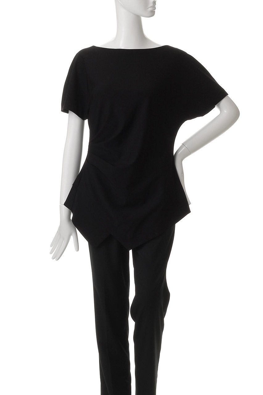 【エステータ/esteta】のトリアセストレッチクロスタックブラウス 人気、トレンドファッション・服の通販 founy(ファニー) 　ファッション　Fashion　レディースファッション　Fashion for Women　トップス・カットソー　Cut & Sew Tops　シャツ・ブラウス・オフィスカジュアル　Elegant Blouses & Button-Ups　ショート　Short, Short Length　シンプル　Simple, Minimal　スリーブ　Sleeve, Long Sleeve / Short Sleeve　other-2|ID: prp329100004483034 ipo3291000000032838675