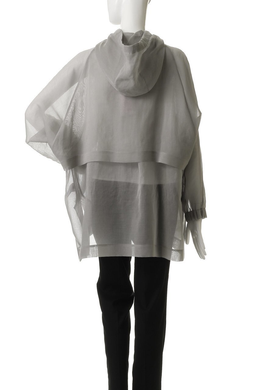 【エブール/ebure】のソフトオーガンジー フーディー 人気、トレンドファッション・服の通販 founy(ファニー) 　ファッション　Fashion　レディースファッション　Fashion for Women　アウター　Coat / Outerwear Collection　レディースジャケット・軽アウター　Jackets　ブルゾンジャケット・スポーティアウター　Blouson Jackets　オーガンジー　Organza Fabric　ジャケット　Jacket, Outerwear　スリット　Slit, Slit Detail　フォルム　Silhouette, Form　ブルゾン　Blouson, Bomber Jacket　other-4|ID: prp329100004483036 ipo3291000000032954069