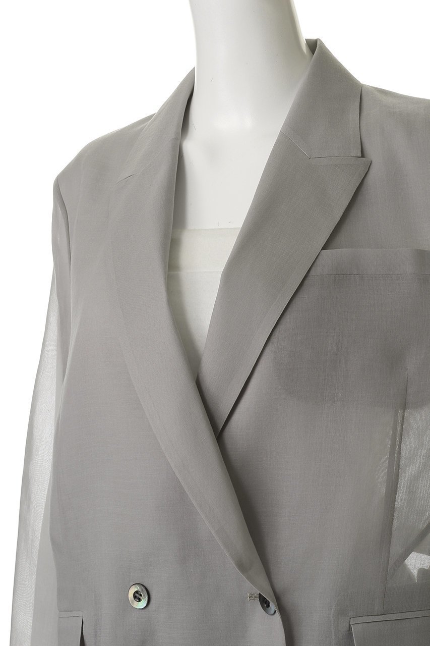 【エブール/ebure】のソフトオーガンジー オーバーサイズジャケット 人気、トレンドファッション・服の通販 founy(ファニー) 　ファッション　Fashion　レディースファッション　Fashion for Women　アウター　Coat / Outerwear Collection　レディースジャケット・軽アウター　Jackets　オーガンジー　Organza Fabric　ジャケット　Jacket, Outerwear　スタイリッシュ　Stylish, Fashionable　ボトム　Bottoms, Lower Wear　夏　Summer　other-5|ID: prp329100004483037 ipo3291000000032812529