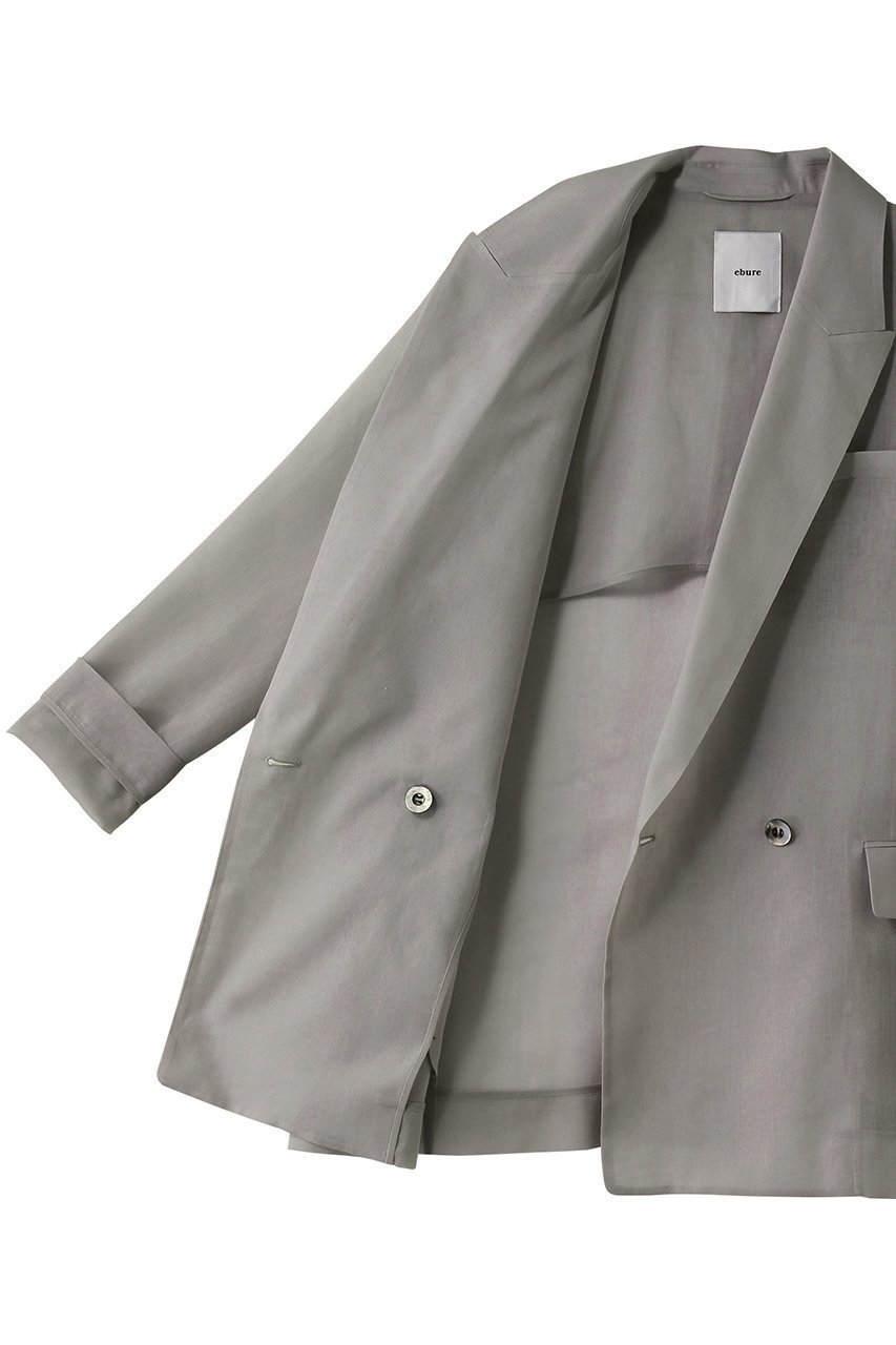 【エブール/ebure】のソフトオーガンジー オーバーサイズジャケット 人気、トレンドファッション・服の通販 founy(ファニー) 　ファッション　Fashion　レディースファッション　Fashion for Women　アウター　Coat / Outerwear Collection　レディースジャケット・軽アウター　Jackets　オーガンジー　Organza Fabric　ジャケット　Jacket, Outerwear　スタイリッシュ　Stylish, Fashionable　ボトム　Bottoms, Lower Wear　夏　Summer　other-6|ID: prp329100004483037 ipo3291000000032812530
