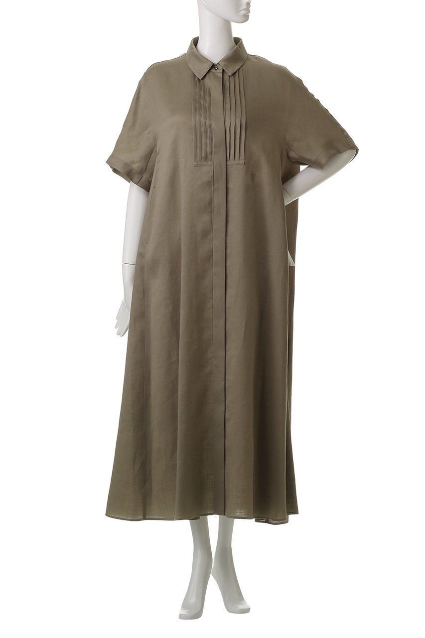 【エブール/ebure】のラミーサテン シャツワンピース 人気、トレンドファッション・服の通販 founy(ファニー) 　ファッション　Fashion　レディースファッション　WOMEN　ワンピース　Dress　シャツワンピース　Shirt Dresses　チュニック　Tunic　クラシック　Classic　サテン　Satin　サマー　Summer　チュニック　Tunic　ワンポイント　One Point　夏　Summer　other-2|ID: prp329100004483039 ipo3291000000032219885