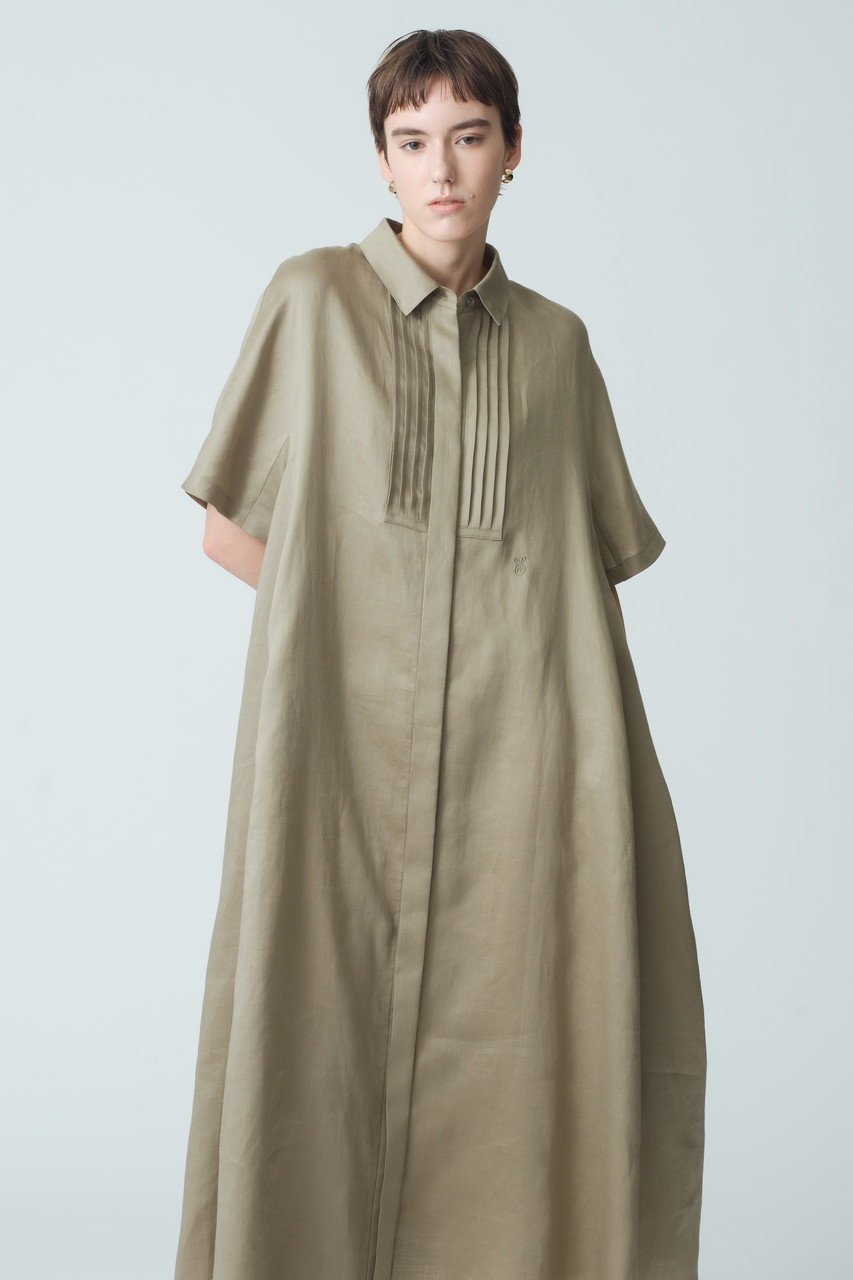 【エブール/ebure】のラミーサテン シャツワンピース 人気、トレンドファッション・服の通販 founy(ファニー) 　ファッション　Fashion　レディースファッション　Fashion for Women　ワンピース　Dresses　シャツワンピース / 1枚で着映えコーデ　Shirt Dresses　チュニック　Tunic Tops & Dresses　クラシック　Classic, Timeless Style　サテン　Satin, Glossy Fabric　サマー　Summer, Summer Style　チュニック　Tunic, Long Top　ワンポイント　One Point, Statement Accent　夏　Summer　other-6|ID: prp329100004483039 ipo3291000000032716192
