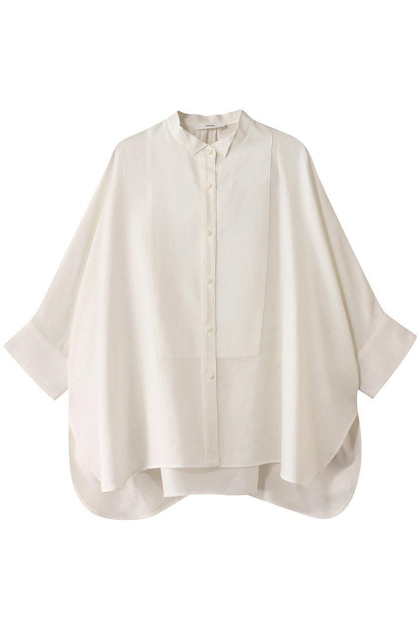 【エブール/ebure】のラミーサテン ポンチョブラウス 人気、トレンドファッション・服の通販 founy(ファニー) 　ファッション　Fashion　レディースファッション　Fashion for Women　アウター　Coat / Outerwear Collection　ポンチョ・ケープコート　Ponchos & Capes　トップス・カットソー　Cut & Sew Tops　シャツ・ブラウス・オフィスカジュアル　Elegant Blouses & Button-Ups　ウィングチップ　Wingtip Shoes　クラシック　Classic, Timeless Style　サテン　Satin, Glossy Fabric　ショート　Short, Short Length　スリーブ　Sleeve, Long Sleeve / Short Sleeve　セットアップ　Set-Up, Coordinated Outfit　マニッシュ　Mannish, Boyish　ワンポイント　One Point, Statement Accent　 other-1|ID: prp329100004483041 ipo3291000000032909798