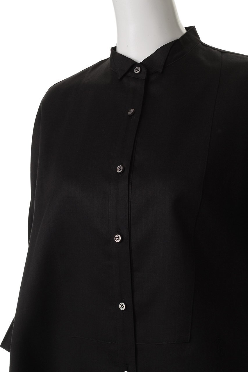 【エブール/ebure】のラミーサテン ポンチョブラウス 人気、トレンドファッション・服の通販 founy(ファニー) 　ファッション　Fashion　レディースファッション　Fashion for Women　アウター　Coat / Outerwear Collection　ポンチョ・ケープコート　Ponchos & Capes　トップス・カットソー　Cut & Sew Tops　シャツ・ブラウス・オフィスカジュアル　Elegant Blouses & Button-Ups　ウィングチップ　Wingtip Shoes　クラシック　Classic, Timeless Style　サテン　Satin, Glossy Fabric　ショート　Short, Short Length　スリーブ　Sleeve, Long Sleeve / Short Sleeve　セットアップ　Set-Up, Coordinated Outfit　マニッシュ　Mannish, Boyish　ワンポイント　One Point, Statement Accent　other-5|ID: prp329100004483041 ipo3291000000032909817