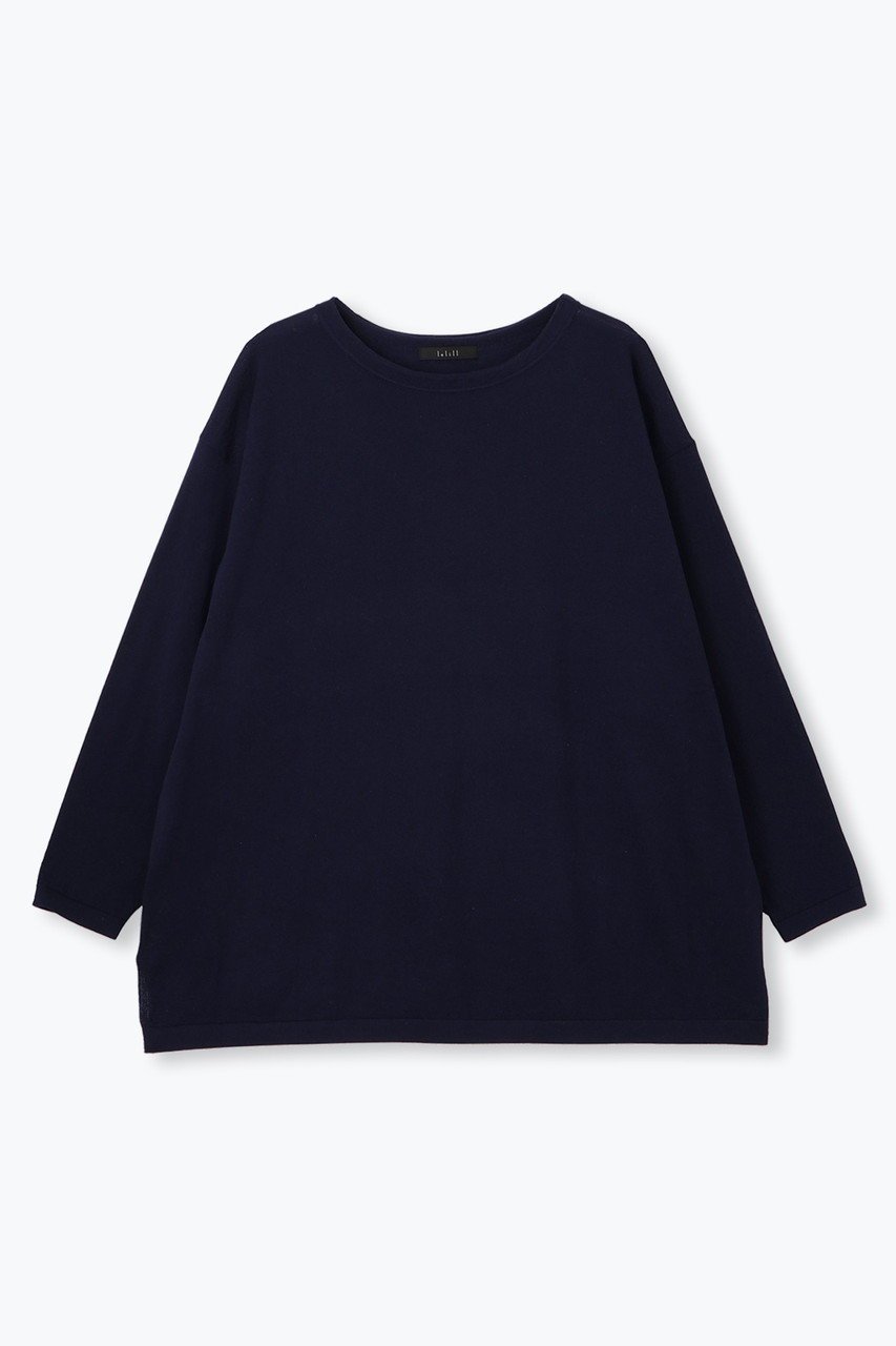 【レリル/lelill】のハイテクFLUFFY P/O(オーバーサイズ) インテリア・キッズ・メンズ・レディースファッション・服の通販 founy(ファニー) 　ファッション　Fashion　レディースファッション　Fashion for Women　トップス・カットソー　Cut & Sew Tops　ニット　Knit Tops & Sweaters　カジュアルプルオーバー・ニットトップス　Pullovers & Knit Tops / Casual Pullovers　ベーシック　Basic, Essential　リラックス　Relax, Relaxed Fit　洗える　Machine Washable　ネイビー|ID: prp329100004483046 ipo3291000000032919040