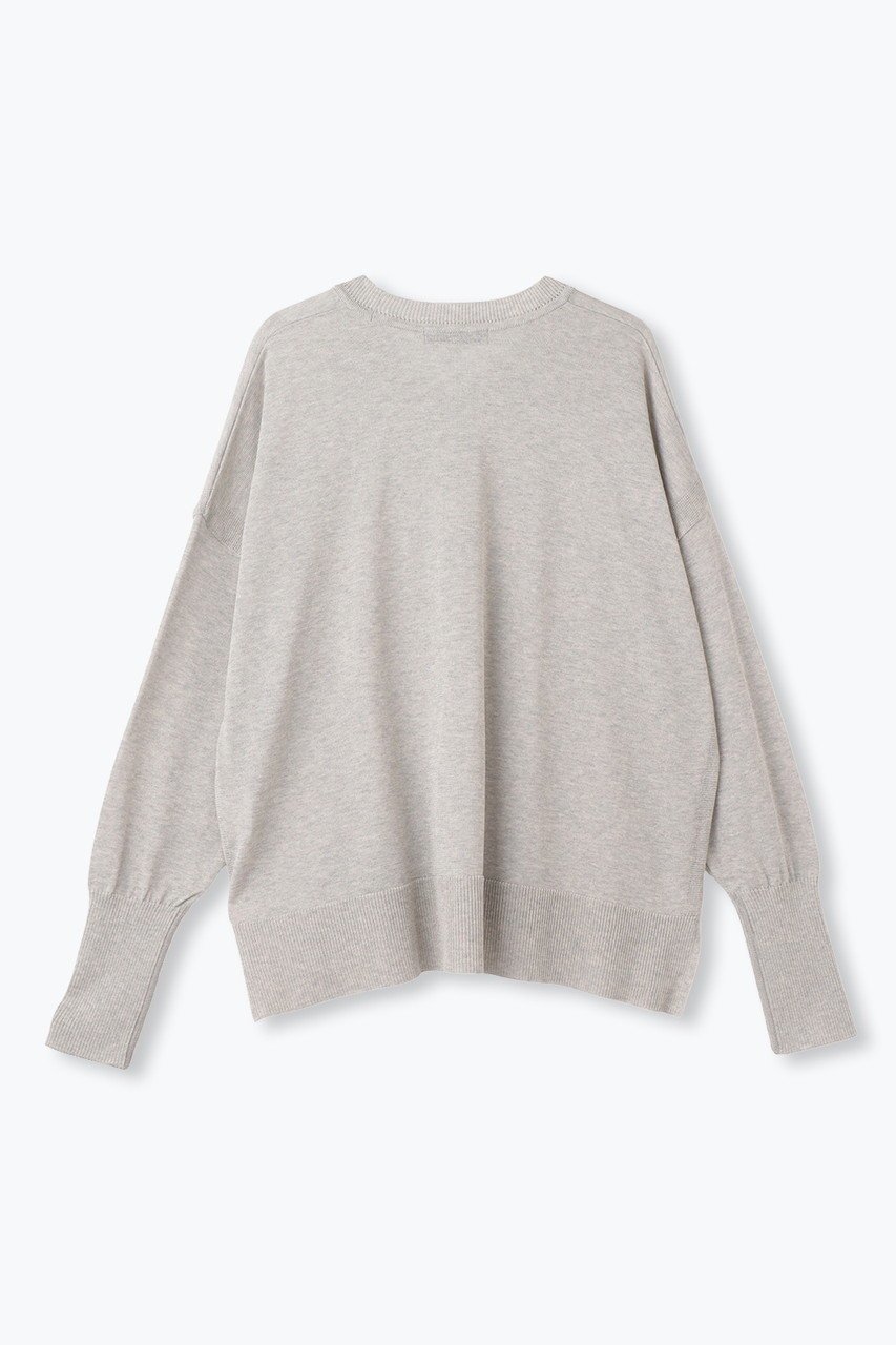 【レリル/lelill】の【日本製】ワイドV PO 人気、トレンドファッション・服の通販 founy(ファニー) 　ファッション　Fashion　レディースファッション　Fashion for Women　トップス・カットソー　Cut & Sew Tops　ニット　Knit Tops & Sweaters　カジュアルプルオーバー・ニットトップス　Pullovers & Knit Tops / Casual Pullovers　ニットソー　Knit-Sewn, Cut & Sew Knit　ベーシック　Basic, Essential　ワイド　Wide, Wide Fit　夏　Summer　定番　Standard, Basic Item　抗菌　Antibacterial, Bacteria-Resistant　日本製　Made In Japan　other-5|ID: prp329100004483047 ipo3291000000036616045