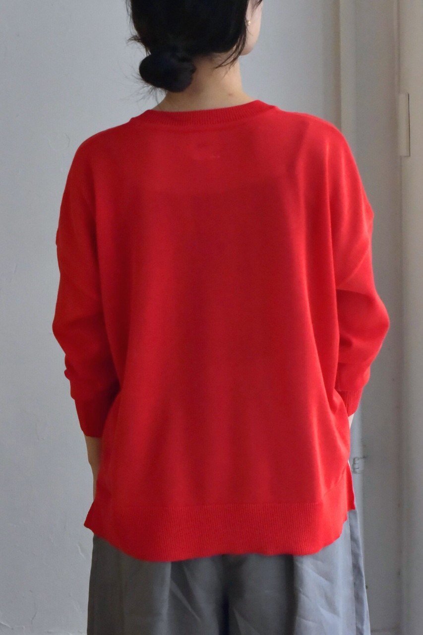 【レリル/lelill】の【日本製】ワイドV PO 人気、トレンドファッション・服の通販 founy(ファニー) 　ファッション　Fashion　レディースファッション　Fashion for Women　トップス・カットソー　Cut & Sew Tops　ニット　Knit Tops & Sweaters　カジュアルプルオーバー・ニットトップス　Pullovers & Knit Tops / Casual Pullovers　ニットソー　Knit-Sewn, Cut & Sew Knit　ベーシック　Basic, Essential　ワイド　Wide, Wide Fit　夏　Summer　定番　Standard, Basic Item　抗菌　Antibacterial, Bacteria-Resistant　日本製　Made In Japan　other-8|ID: prp329100004483047 ipo3291000000036616051