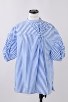 【ナゴンスタンス/nagonstans】のLondon Stripe TwistバルーンP.O/プルオーバー 人気、トレンドファッション・服の通販 founy(ファニー) ファッション Fashion レディースファッション Fashion for Women トップス・カットソー Cut & Sew Tops シャツ・ブラウス・オフィスカジュアル Elegant Blouses & Button-Ups カジュアルプルオーバー・ニットトップス Pullovers & Knit Tops / Casual Pullovers スリーブ Sleeve, Long Sleeve / Short Sleeve バルーン Balloon, Balloon Silhouette ロング Long, Long-Length thumbnail Water|ID: prp329100004485124 ipo3291000000032836181