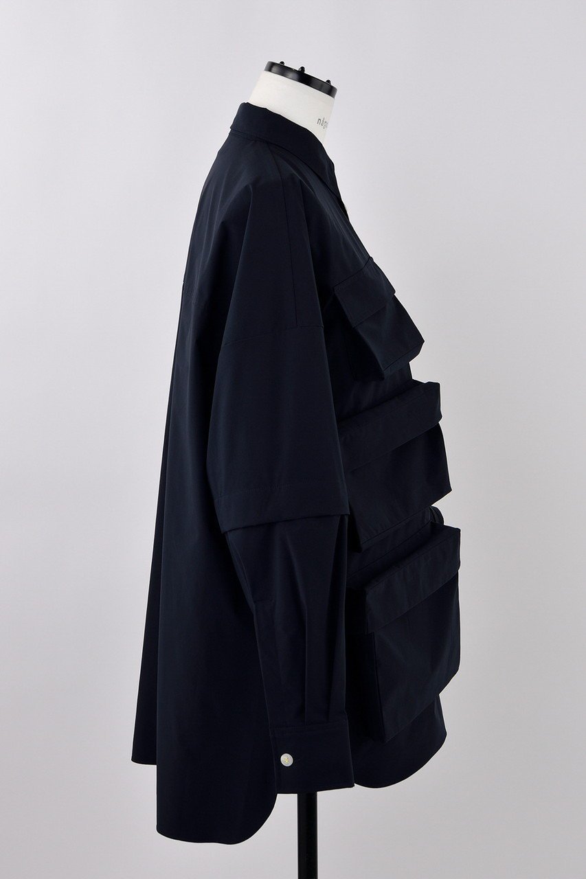 【ナゴンスタンス/nagonstans】のSOLOTEX 2Way Technical SH/シャツ 人気、トレンドファッション・服の通販 founy(ファニー) 　ファッション　Fashion　レディースファッション　WOMEN　トップス・カットソー　Tops/Tshirt　シャツ/ブラウス　Shirts/Blouses　ジャケット　Jacket　スリーブ　Sleeve　ポケット　Pocket　リラックス　Relax　ロング　Long　other-4|ID: prp329100004485132 ipo3291000000031615697