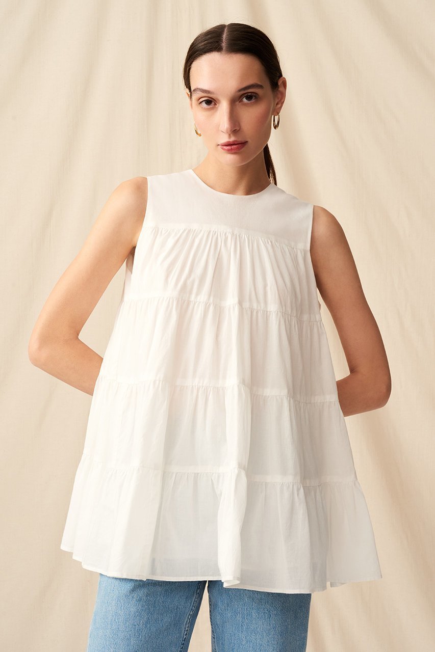 【マリハ/MARIHA】のミューズのブラウス 人気、トレンドファッション・服の通販 founy(ファニー) 　ファッション　Fashion　レディースファッション　Fashion for Women　トップス・カットソー　Cut & Sew Tops　キャミソール&ノースリーブ　Camisoles & Sleeveless Tops　シャツ・ブラウス・オフィスカジュアル　Elegant Blouses & Button-Ups　ノースリーブ　Sleeveless, No-Sleeve　エレガント 上品　Elegant　春　Spring　other-6|ID: prp329100004485162 ipo3291000000033663964
