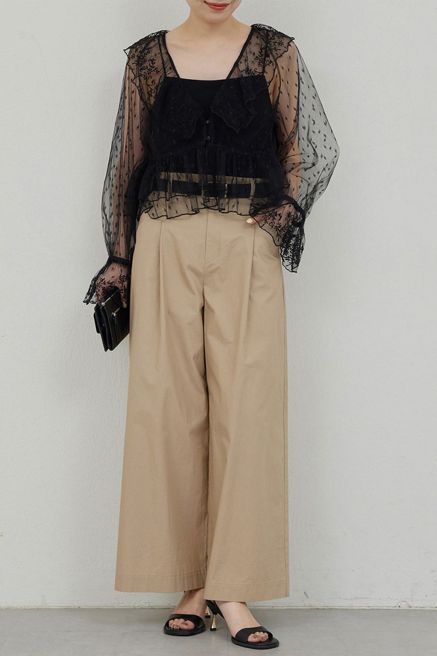 【ガリャルダガランテ/GALLARDAGALANTE】のタックウェザーパンツ 人気、トレンドファッション・服の通販 founy(ファニー) ファッション Fashion レディースファッション Fashion for Women パンツ Pants & Trousers other-6|ID: prp329100004485170 ipo3291000000033664192