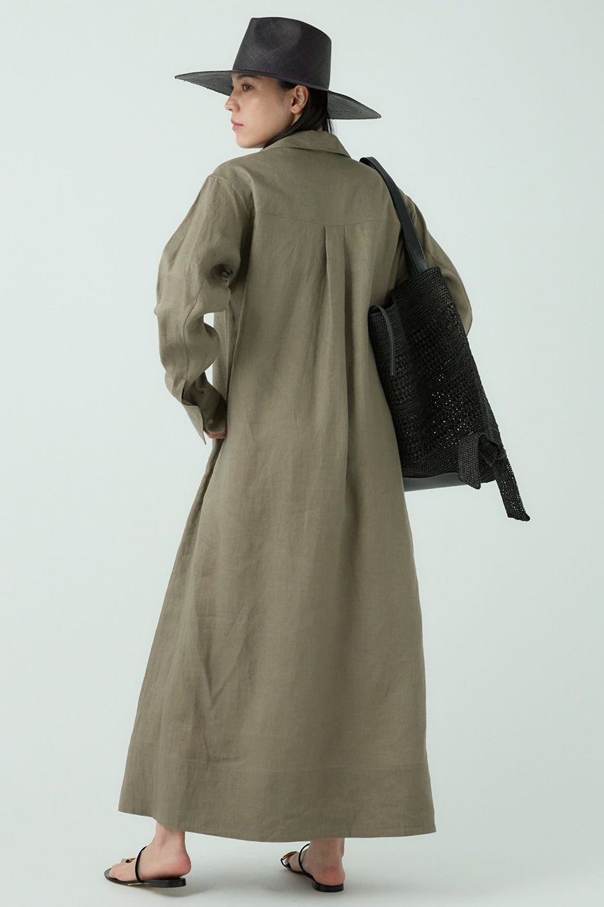 【カオス/Chaos】のアガサチャンパカワンピース 人気、トレンドファッション・服の通販 founy(ファニー) 　ファッション　Fashion　レディースファッション　Fashion for Women　ワンピース　Dresses　チュニック　Tunic Tops & Dresses　キャンバス　Canvas, Canvas Fabric　サンダル　Sandals, Summer Shoes　チュニック　Tunic, Long Top　フラット　Flat, Flat Shoes　フランス　France, French　フレンチ　French, French Style　リネン　Linen, Linen Fabric　ロング　Long, Long-Length　ワッシャー　Washer, Crinkled Finish　再入荷　Restock / Back in Stock　吸水　Absorbent, Quick-Dry　夏　Summer　other-3|ID: prp329100004485190 ipo3291000000032807923
