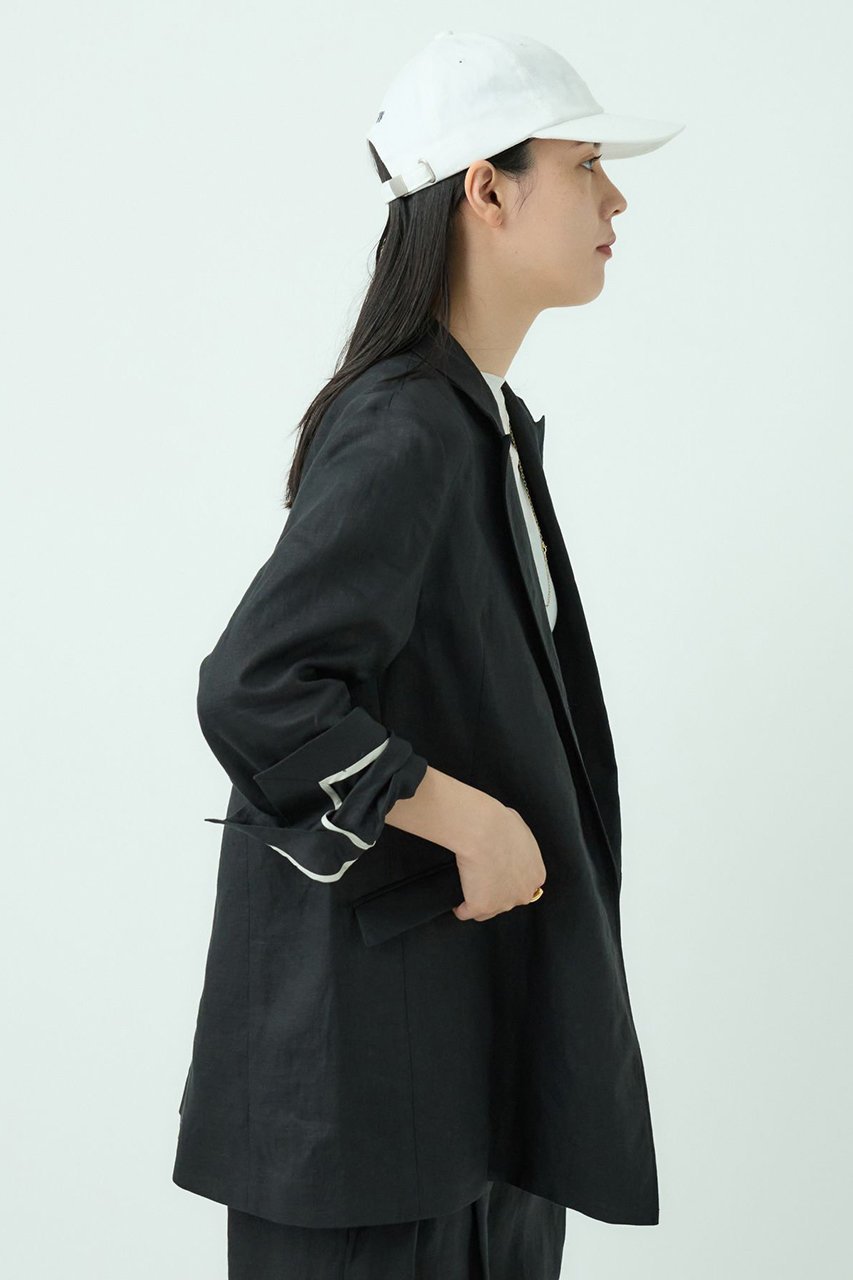 【カオス/Chaos】のアガサチャンパカジャケット 人気、トレンドファッション・服の通販 founy(ファニー) 　ファッション　Fashion　レディースファッション　Fashion for Women　アウター　Coat / Outerwear Collection　レディースジャケット・軽アウター　Jackets　おすすめ　Recommended / Our Picks　キャンバス　Canvas, Canvas Fabric　ジャケット　Jacket, Outerwear　セットアップ　Set-Up, Coordinated Outfit　ダブル　Double, Double-Breasted　フランス　France, French　フレンチ　French, French Style　ポケット　Pocket, Pocket Detail　リネン　Linen, Linen Fabric　ワッシャー　Washer, Crinkled Finish　吸水　Absorbent, Quick-Dry　夏　Summer　other-7|ID: prp329100004485192 ipo3291000000032953324
