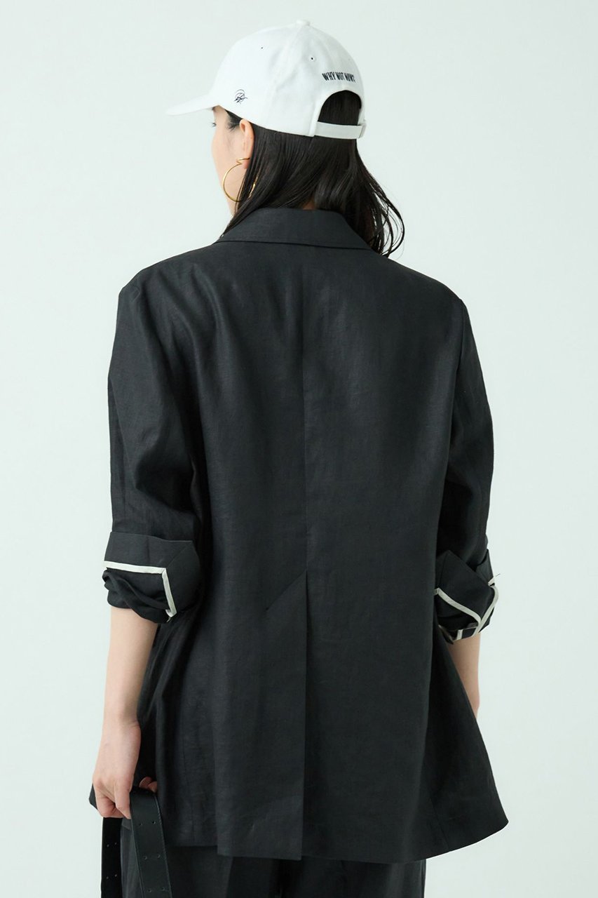 【カオス/Chaos】のアガサチャンパカジャケット 人気、トレンドファッション・服の通販 founy(ファニー) 　ファッション　Fashion　レディースファッション　Fashion for Women　アウター　Coat / Outerwear Collection　レディースジャケット・軽アウター　Jackets　おすすめ　Recommended / Our Picks　キャンバス　Canvas, Canvas Fabric　ジャケット　Jacket, Outerwear　セットアップ　Set-Up, Coordinated Outfit　ダブル　Double, Double-Breasted　フランス　France, French　フレンチ　French, French Style　ポケット　Pocket, Pocket Detail　リネン　Linen, Linen Fabric　ワッシャー　Washer, Crinkled Finish　吸水　Absorbent, Quick-Dry　夏　Summer　other-8|ID: prp329100004485192 ipo3291000000032953328