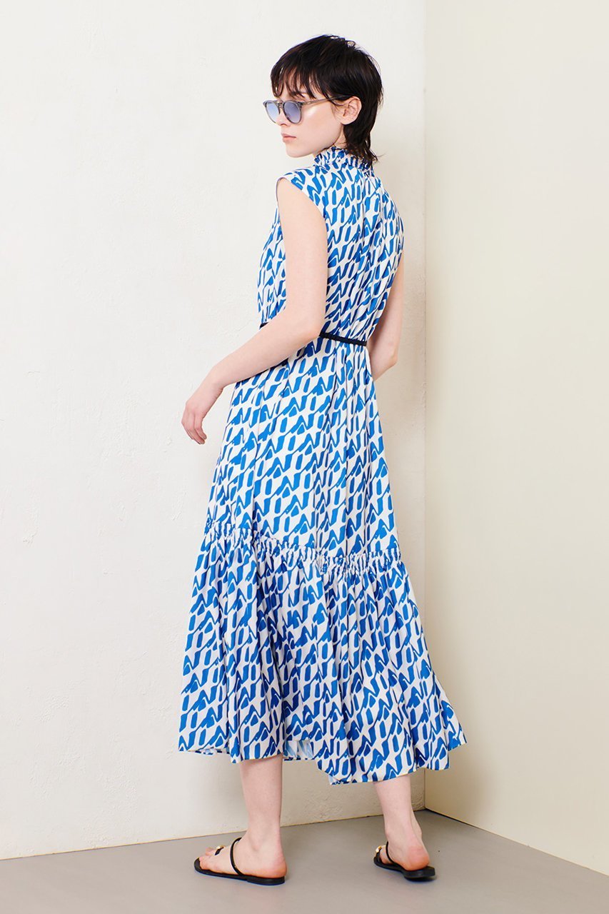 【アルアバイル/allureville】のOFFICINAプリントワンピース 人気、トレンドファッション・服の通販 founy(ファニー) 　ファッション　Fashion　レディースファッション　WOMEN　ワンピース　Dress　チュニック　Tunic　ギャザー　Gather　チュニック　Tunic　ノースリーブ　No Sleeve　プリント　Print　リゾート　Resort　ロング　Long　再入荷　Restock/Back In Stock/Re Arrival　夏　Summer　other-8|ID: prp329100004485200 ipo3291000000032000594