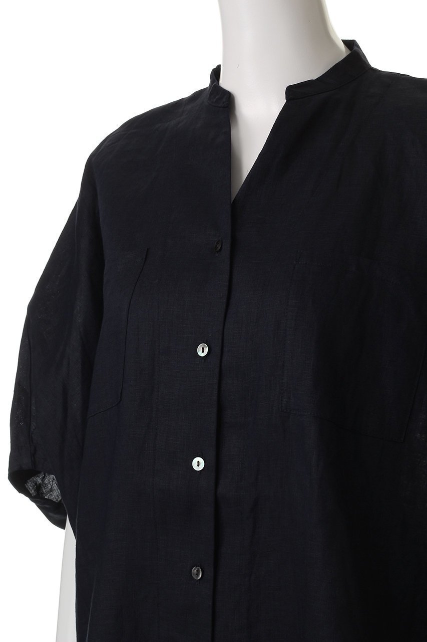 【ミズイロ インド/mizuiro ind】のlinen stand collar cocoon shirt シャツ 人気、トレンドファッション・服の通販 founy(ファニー) 　ファッション　Fashion　レディースファッション　Fashion for Women　トップス・カットソー　Cut & Sew Tops　シャツ・ブラウス・オフィスカジュアル　Elegant Blouses & Button-Ups　エアリー　Airy Texture　ショート　Short, Short Length　スタンド　Stand Collar, Upright Stand　スリーブ　Sleeve, Long Sleeve / Short Sleeve　リネン　Linen, Linen Fabric　夏　Summer　春　Spring　S/S・春夏　SS, Spring/Summer, Warm Season　other-5|ID: prp329100004485204 ipo3291000000032523658