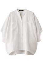 【ミズイロ インド/mizuiro ind】のlinen stand collar cocoon shirt シャツ off white|ID: prp329100004485204 ipo3291000000036393500