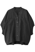 【ミズイロ インド/mizuiro ind】のlinen stand collar cocoon shirt シャツ c.gray|ID: prp329100004485204 ipo3291000000036393503