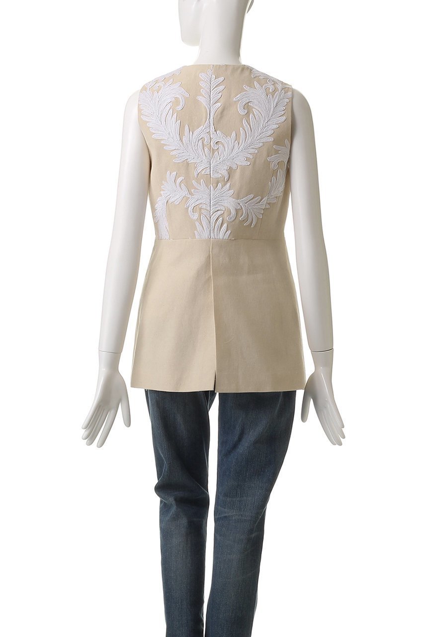 【ウィムガゼット/Whim Gazette】の【GEMINI】ジャガードジレ 人気、トレンドファッション・服の通販 founy(ファニー) 　ファッション　Fashion　レディースファッション　Fashion for Women　アウター　Coat / Outerwear Collection　レディースジャケット・軽アウター　Jackets　おすすめ　Recommended / Our Picks　シェイプ　Shape, Slim Fit　ジャケット　Jacket, Outerwear　ノースリーブ　Sleeveless, No-Sleeve　フロント　Front, Front Design　ベスト　Vest, Waistcoat　other-4|ID: prp329100004485206 ipo3291000000036061043