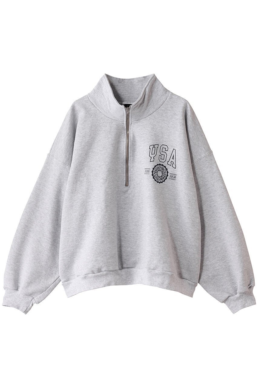 【シシ/sisii】の【UNISEX】クロップドハーフジップハイネックスウェット P YSA インテリア・キッズ・メンズ・レディースファッション・服の通販 founy(ファニー) 　ファッション　Fashion　レディースファッション　Fashion for Women　トップス・カットソー　Cut & Sew Tops　シャツ・ブラウス・オフィスカジュアル　Elegant Blouses & Button-Ups　レディースパーカー・カジュアルフーディー　Casual Hoodies & Sweatshirts　ロングTシャツ・Tシャツ　Longline T-Shirts & Tees　スウェット・クルーネックトップス　Sweatshirts & Crewnecks / Relaxed Fit Sweat Tops　カットソー・ベーシックTシャツ　Cut-and-Sewn Tops / Stretch Tees & Basics　ユニセックス　Unisex, Genderless　おすすめ　Recommended / Our Picks　インナー　Innerwear　クロップド　Cropped, Short Length　ハイネック　High Neck, Mock Neck　バランス　Balance, Style Balance　アッシュ|ID: prp329100004485213 ipo3291000000032854158
