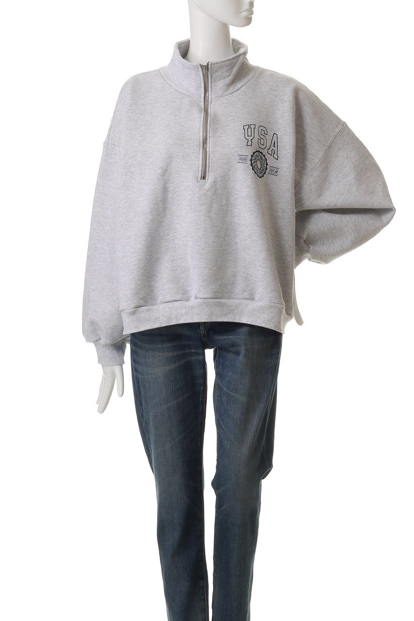 【シシ/sisii】の【UNISEX】クロップドハーフジップハイネックスウェット P YSA 人気、トレンドファッション・服の通販 founy(ファニー) 　ファッション　Fashion　レディースファッション　Fashion for Women　トップス・カットソー　Cut & Sew Tops　シャツ・ブラウス・オフィスカジュアル　Elegant Blouses & Button-Ups　レディースパーカー・カジュアルフーディー　Casual Hoodies & Sweatshirts　ロングTシャツ・Tシャツ　Longline T-Shirts & Tees　スウェット・クルーネックトップス　Sweatshirts & Crewnecks / Relaxed Fit Sweat Tops　カットソー・ベーシックTシャツ　Cut-and-Sewn Tops / Stretch Tees & Basics　ユニセックス　Unisex, Genderless　おすすめ　Recommended / Our Picks　インナー　Innerwear　クロップド　Cropped, Short Length　ハイネック　High Neck, Mock Neck　バランス　Balance, Style Balance　other-2|ID: prp329100004485213 ipo3291000000032854164