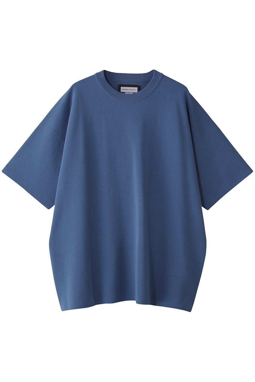 【メゾンスペシャル/MAISON SPECIAL】の【UNISEX】18gauge ウォッシャブルミラノリブS/Sニット インテリア・キッズ・メンズ・レディースファッション・服の通販 founy(ファニー) 　ファッション　Fashion　レディースファッション　Fashion for Women　トップス・カットソー　Cut & Sew Tops　ニット　Knit Tops & Sweaters　カジュアルプルオーバー・ニットトップス　Pullovers & Knit Tops / Casual Pullovers　ユニセックス　Unisex, Genderless　ウォッシャブル　Machine Washable　シンプル　Simple, Minimal　エレガント 上品　Elegant　夏　Summer　S/S・春夏　SS, Spring/Summer, Warm Season　洗える　Machine Washable　BLU(ブルー)|ID: prp329100004485223 ipo3291000000032928245