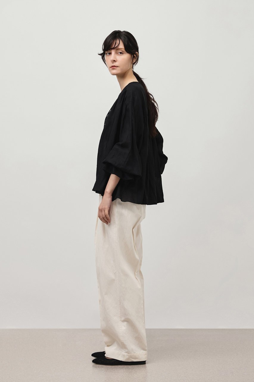 【デパリエ/DEPAREILLE】のリネンレースアップブラウス 人気、トレンドファッション・服の通販 founy(ファニー) 　ファッション　Fashion　レディースファッション　WOMEN　トップス・カットソー　Tops/Tshirt　シャツ/ブラウス　Shirts/Blouses　シアー　Sheer　スリーブ　Sleeve　リネン　Linen　レース　Race　ロング　Long　再入荷　Restock/Back In Stock/Re Arrival　夏　Summer　定番　Standard　春　Spring　S/S・春夏　Ss・Spring/Summer　other-8|ID: prp329100004485225 ipo3291000000032245261