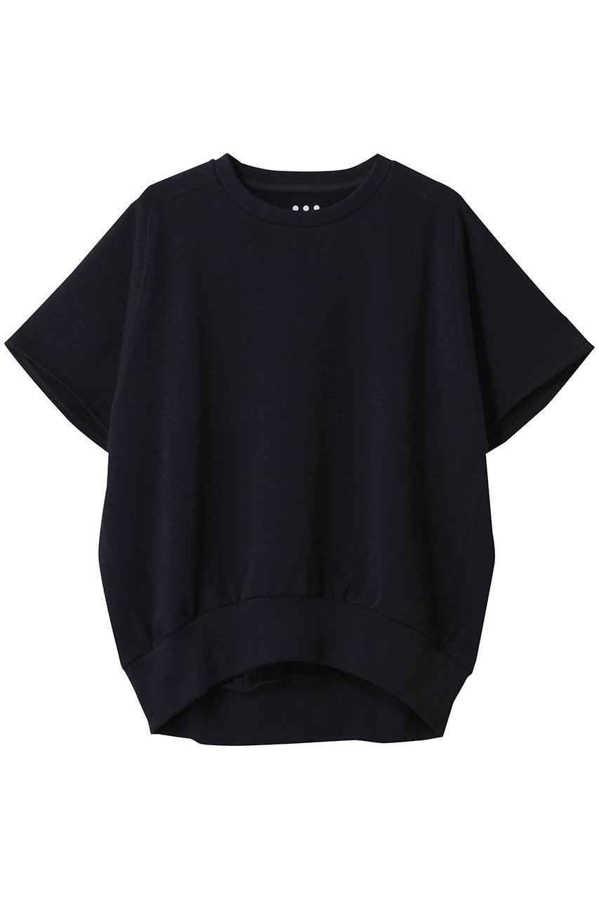 【スリー ドッツ/three dots】のソイルネップトップス インテリア・キッズ・メンズ・レディースファッション・服の通販 founy(ファニー) 　ファッション　Fashion　レディースファッション　Fashion for Women　トップス・カットソー　Cut & Sew Tops　シャツ・ブラウス・オフィスカジュアル　Elegant Blouses & Button-Ups　ロングTシャツ・Tシャツ　Longline T-Shirts & Tees　カットソー・ベーシックTシャツ　Cut-and-Sewn Tops / Stretch Tees & Basics　ショート　Short, Short Length　スラックス　Slacks, Dress Pants　スリーブ　Sleeve, Long Sleeve / Short Sleeve　デニム　Denim, Jeans Material　ヘムライン　Hemline, Bottom Cut　夏　Summer　春　Spring　S/S・春夏　SS, Spring/Summer, Warm Season　ミッドナイトブルー|ID: prp329100004485228 ipo3291000000032850196