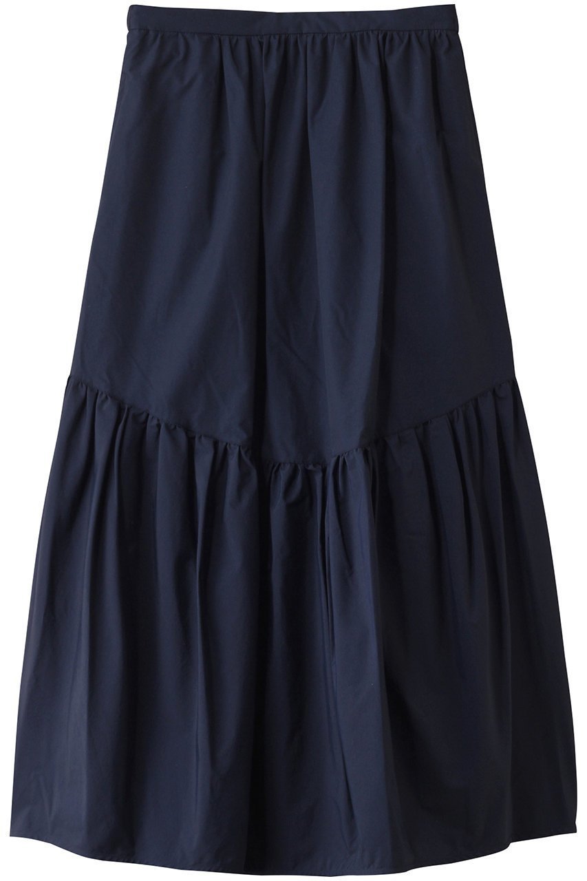 【ミディウミソリッド/MIDIUMISOLID】のC/Ny volume tiered SK.S スカート インテリア・キッズ・メンズ・レディースファッション・服の通販 founy(ファニー) 　ファッション　Fashion　レディースファッション　Fashion for Women　スカート　Skirts　ロングスカート　Long Skirts / Maxi & Midi Skirts　ティアードスカート　Tiered Skirt, Flounced Skirt　ロング　Long, Long-Length　navy|ID: prp329100004485232 ipo3291000000032849674
