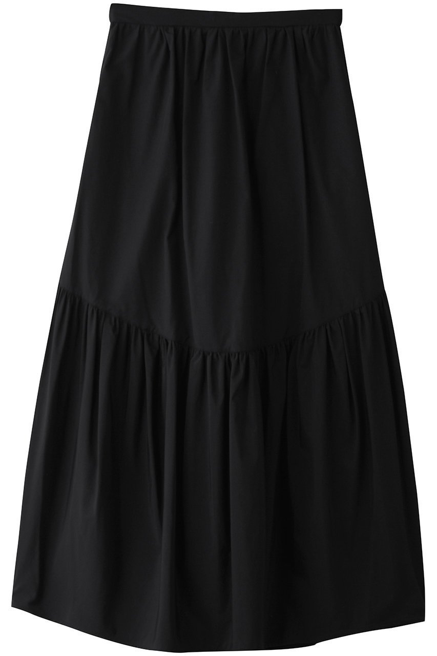 【ミディウミソリッド/MIDIUMISOLID】のC/Ny volume tiered SK.S スカート インテリア・キッズ・メンズ・レディースファッション・服の通販 founy(ファニー) 　ファッション　Fashion　レディースファッション　Fashion for Women　スカート　Skirts　ロングスカート　Long Skirts / Maxi & Midi Skirts　ティアードスカート　Tiered Skirt, Flounced Skirt　ロング　Long, Long-Length　black|ID: prp329100004485232 ipo3291000000032849678