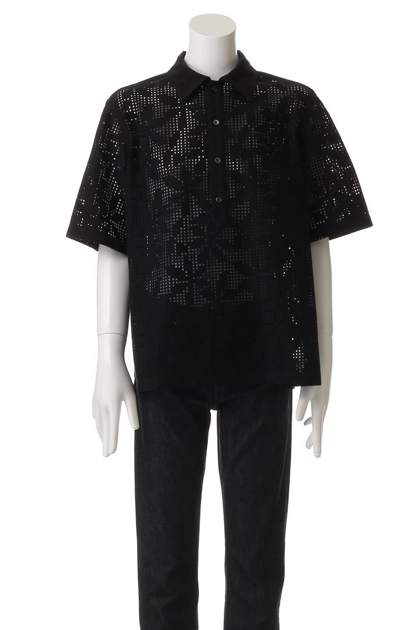 【ミディウミソリッド/MIDIUMISOLID / MEN】の【MEN】lace polo-shirt ポロシャツ 人気、トレンドファッション・服の通販 founy(ファニー) 　ファッション　Fashion　メンズファッション　Fashion for Men　ボトム　Bottoms, Lower Wear　ポロシャツ　Polo Shirt, Collared Tee　レース　Lace, Lace Fabric　ワーク　Workwear, Utility Style　半袖　Short Sleeve, Half Sleeve　夏　Summer　other-2|ID: prp329100004485233 ipo3291000000032839485