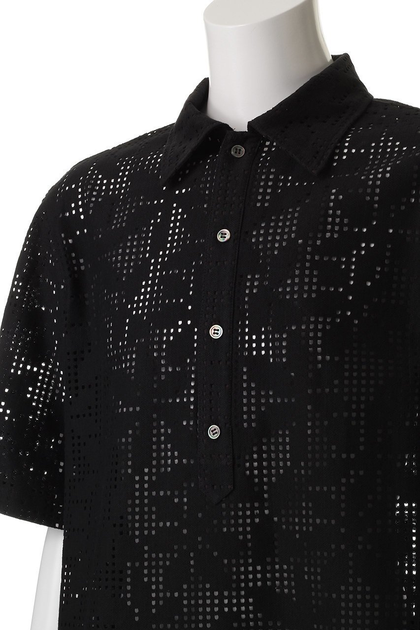 【ミディウミソリッド/MIDIUMISOLID / MEN】の【MEN】lace polo-shirt ポロシャツ 人気、トレンドファッション・服の通販 founy(ファニー) 　ファッション　Fashion　メンズファッション　Fashion for Men　ボトム　Bottoms, Lower Wear　ポロシャツ　Polo Shirt, Collared Tee　レース　Lace, Lace Fabric　ワーク　Workwear, Utility Style　半袖　Short Sleeve, Half Sleeve　夏　Summer　other-5|ID: prp329100004485233 ipo3291000000032839499