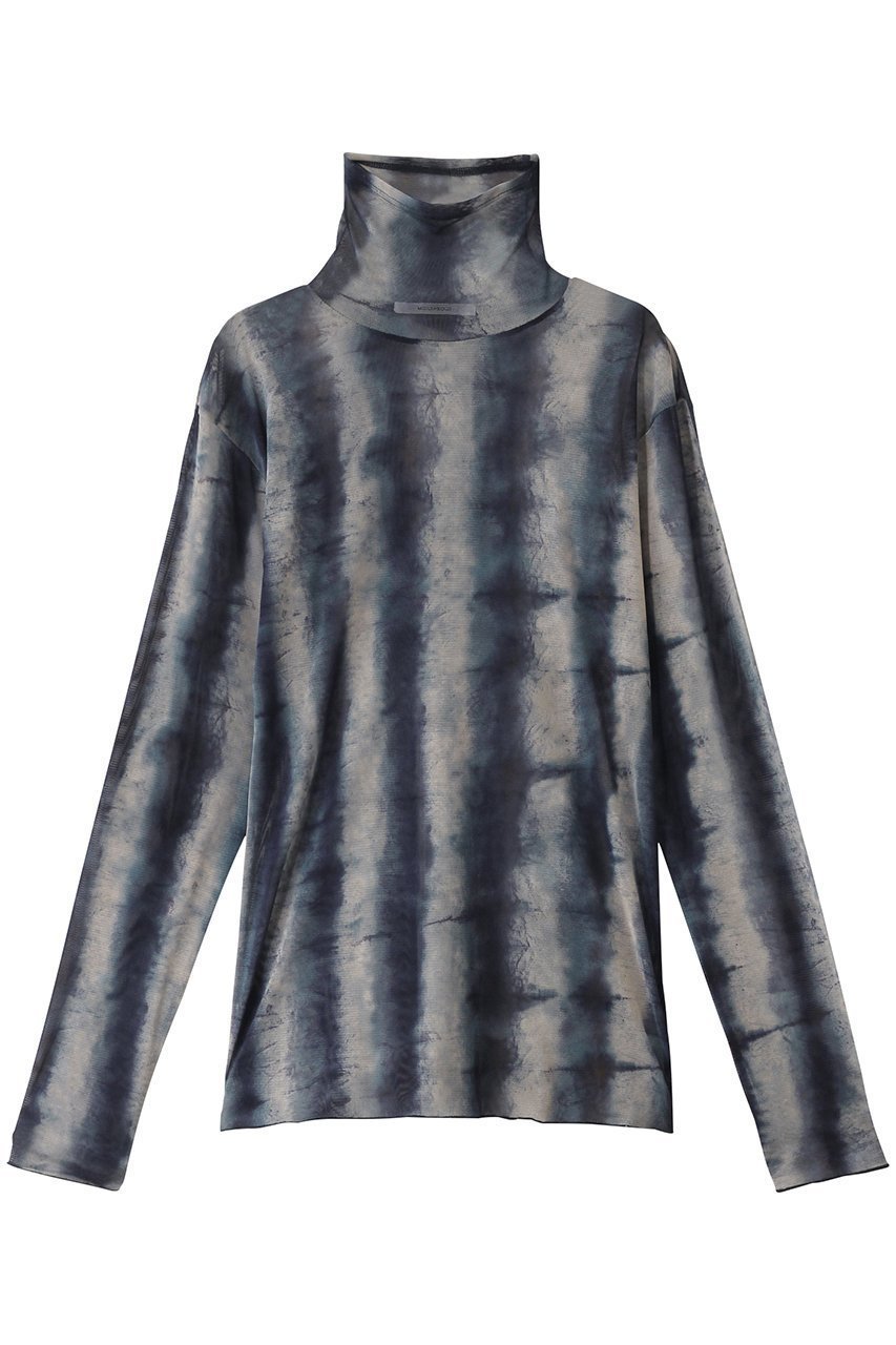 【ミディウミソリッド/MIDIUMISOLID】のh/neck tulle PO プルオーバー インテリア・キッズ・メンズ・レディースファッション・服の通販 founy(ファニー) 　ファッション　Fashion　レディースファッション　Fashion for Women　トップス・カットソー　Cut & Sew Tops　シャツ・ブラウス・オフィスカジュアル　Elegant Blouses & Button-Ups　ロングTシャツ・Tシャツ　Longline T-Shirts & Tees　カジュアルプルオーバー・ニットトップス　Pullovers & Knit Tops / Casual Pullovers　カットソー・ベーシックTシャツ　Cut-and-Sewn Tops / Stretch Tees & Basics　インナー　Innerwear　スリーブ　Sleeve, Long Sleeve / Short Sleeve　ロング　Long, Long-Length　blue|ID: prp329100004485235 ipo3291000000032853940