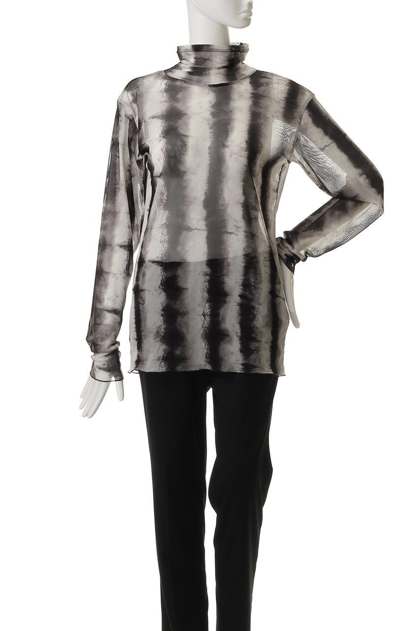 【ミディウミソリッド/MIDIUMISOLID】のh/neck tulle PO プルオーバー 人気、トレンドファッション・服の通販 founy(ファニー) 　ファッション　Fashion　レディースファッション　Fashion for Women　トップス・カットソー　Cut & Sew Tops　シャツ・ブラウス・オフィスカジュアル　Elegant Blouses & Button-Ups　ロングTシャツ・Tシャツ　Longline T-Shirts & Tees　カジュアルプルオーバー・ニットトップス　Pullovers & Knit Tops / Casual Pullovers　カットソー・ベーシックTシャツ　Cut-and-Sewn Tops / Stretch Tees & Basics　インナー　Innerwear　スリーブ　Sleeve, Long Sleeve / Short Sleeve　ロング　Long, Long-Length　other-2|ID: prp329100004485235 ipo3291000000034604917