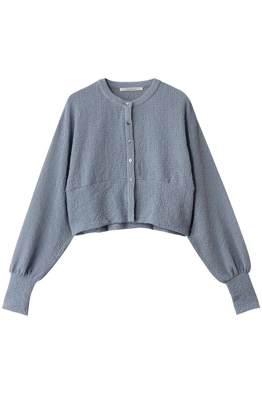 【ミディウミソリッド/MIDIUMISOLID】のsheer crew neck short C/D.S カーディガン インテリア・キッズ・メンズ・レディースファッション・服の通販 founy(ファニー) 　ファッション　Fashion　レディースファッション　Fashion for Women　トップス・カットソー　Cut & Sew Tops　カーディガン・羽織り　Layered Style Cardigans　シャツ・ブラウス・オフィスカジュアル　Elegant Blouses & Button-Ups　ロングTシャツ・Tシャツ　Longline T-Shirts & Tees　カットソー・ベーシックTシャツ　Cut-and-Sewn Tops / Stretch Tees & Basics　カーディガン　Cardigan, Knitwear　ギャザー　Gathered, Ruffled　シアー　Sheer, See-Through　トレンド　Trend, Trending Now　夏　Summer　春　Spring　S/S・春夏　SS, Spring/Summer, Warm Season　l.blue|ID: prp329100004485236 ipo3291000000032853983
